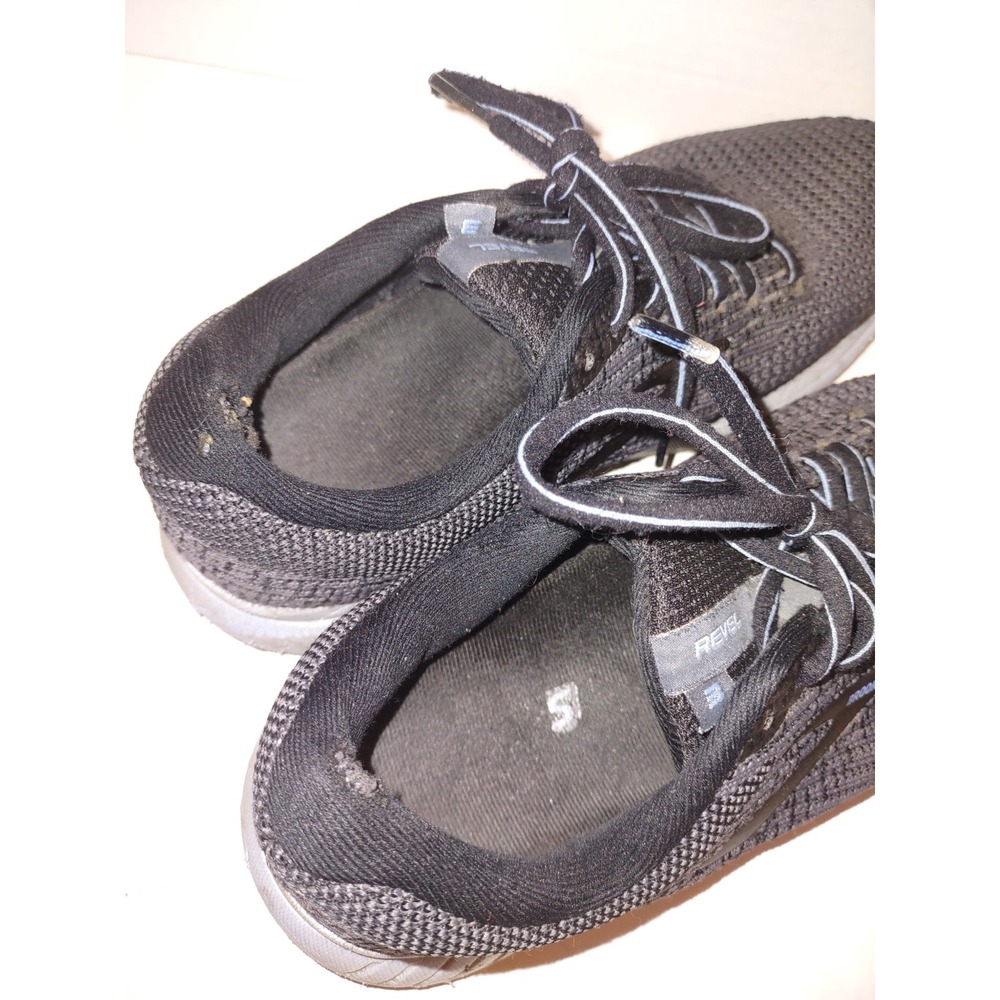 Brooks Revel 3 Womens Running Shoes Black Grey Knit 1203021B032 Size 9.5 B - Picture 7 of 9